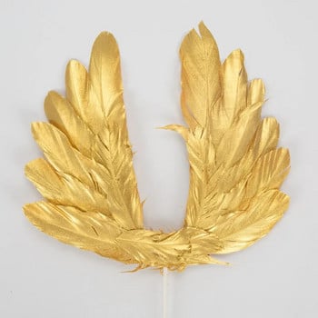 Angel Wings Swan Feather Cake Toppers Για Γάμο Χριστουγεννιάτικο Διακόσμηση πάρτι γενεθλίων Παιδική τούρτα Διακόσμηση επιδόρπιο ψησίματος