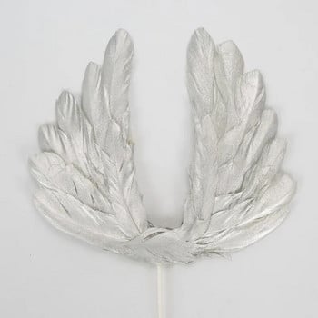 Angel Wings Swan Feather Cake Toppers Για Γάμο Χριστουγεννιάτικο Διακόσμηση πάρτι γενεθλίων Παιδική τούρτα Διακόσμηση επιδόρπιο ψησίματος