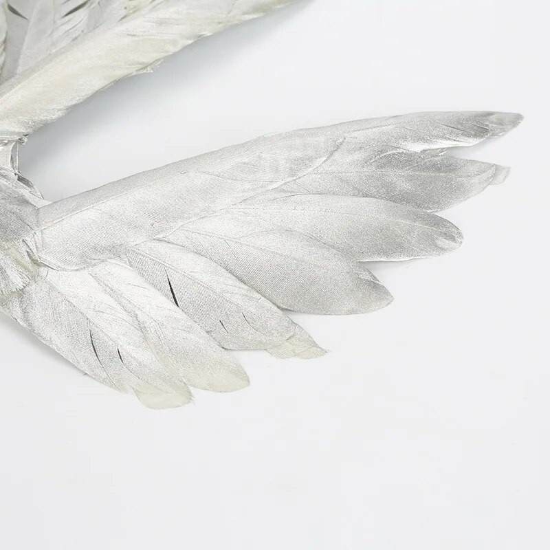 Angel Wings Swan Feather Cake Toppers Για Γάμο Χριστουγεννιάτικο Διακόσμηση πάρτι γενεθλίων Παιδική τούρτα Διακόσμηση επιδόρπιο ψησίματος