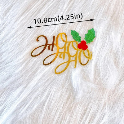 Καλά Χριστούγεννα Styling αυτοκινήτου Ακρυλικό κάλυμμα κέικ Χριστουγεννιάτικη διακόσμηση INS στυλ Πρωτοχρονιάς Χρυσό Χριστουγεννιάτικο κάλυμμα Santa Claus Cupcake