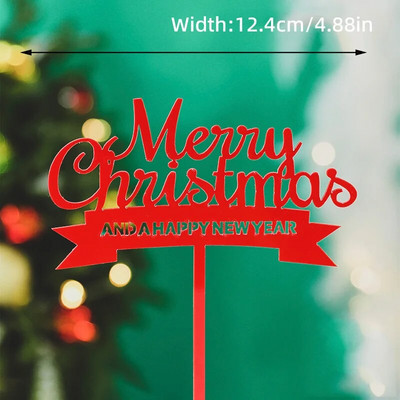 Καλά Χριστούγεννα Styling αυτοκινήτου Ακρυλικό κάλυμμα κέικ Χριστουγεννιάτικη διακόσμηση INS στυλ Πρωτοχρονιάς Χρυσό Χριστουγεννιάτικο κάλυμμα Santa Claus Cupcake