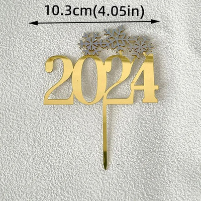 Καλά Χριστούγεννα Styling αυτοκινήτου Ακρυλικό κάλυμμα κέικ Χριστουγεννιάτικη διακόσμηση INS στυλ Πρωτοχρονιάς Χρυσό Χριστουγεννιάτικο κάλυμμα Santa Claus Cupcake