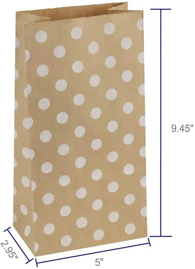 10 τμχ Χάρτινη τσάντα Rainbow πολύχρωμη κουκκίδα Τσάντες δώρου Τσάντες γαμήλιου πάρτι ανοιχτό επάνω Stand up τσάντες μπομπονιέρες DIY καραμέλες προμήθειες γενεθλίων