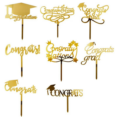 Clasa 2023 Cake Topper Acrilic You Did It Felicitări Grad Cake Topper pentru absolviri Colegiul Sărbătorește Decoratiuni pentru tort pentru petrecere