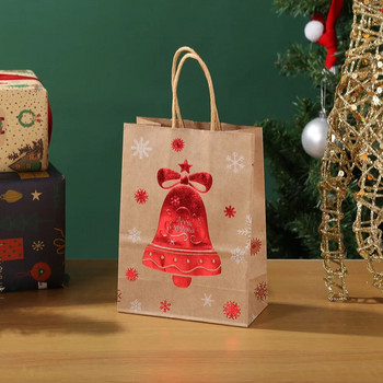 6 бр. Торбички за коледни подаръци Дядо Коледа Коледно дърво Елк Бисквитена чанта за бонбони за деца Коледно парти Ръчна чанта Направи си сам подарък Декоративни консумативи