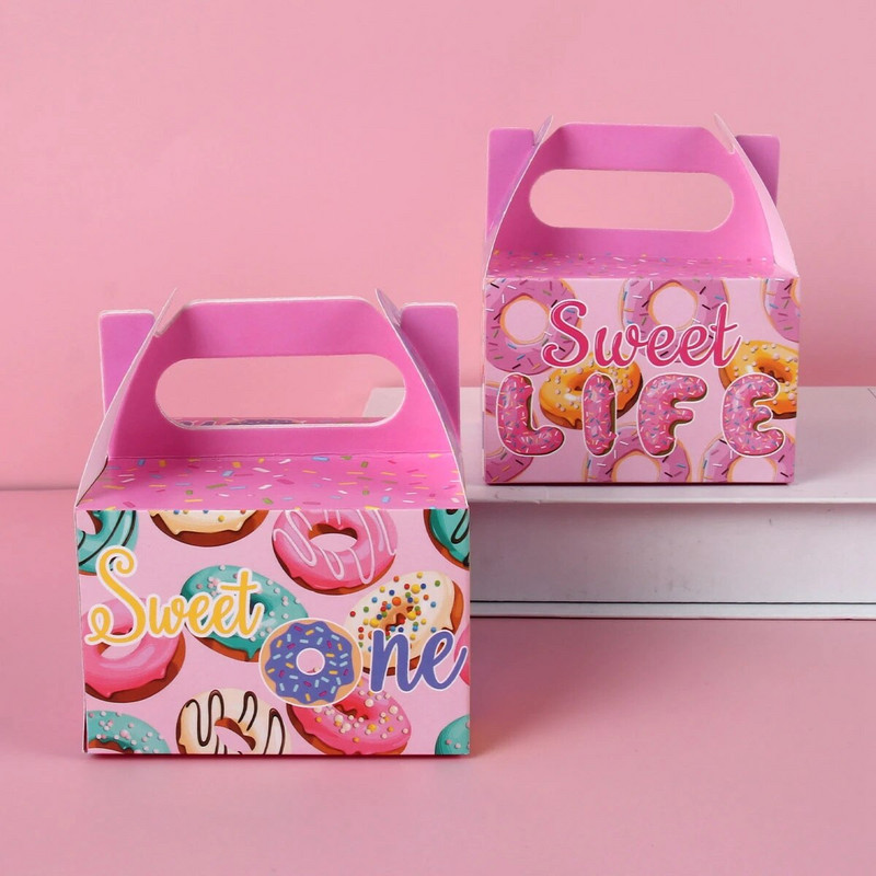 Χάρτινη Kraft Κουτί ζαχαρωτών Κουτιά συσκευασίας δώρου Τσάντες καραμέλα Μπομπονιέρες γάμου Διακόσμηση πάρτι γενεθλίων Τσάντες ντους μωρών