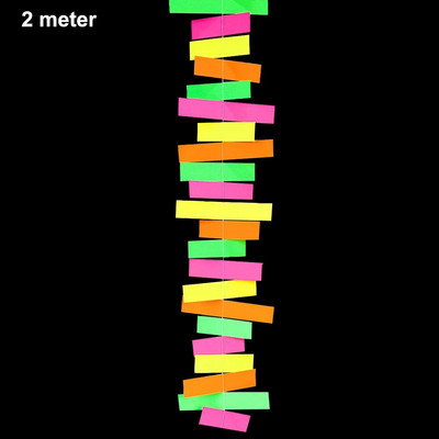 Neon Let`s Party Banner Μεγάλα γράμματα Κρεμαστά Γιρλάντα UV Glow Διακόσμηση πάρτι 70s 80s 90s Θέμα Διακόσμηση πάρτι γενεθλίων