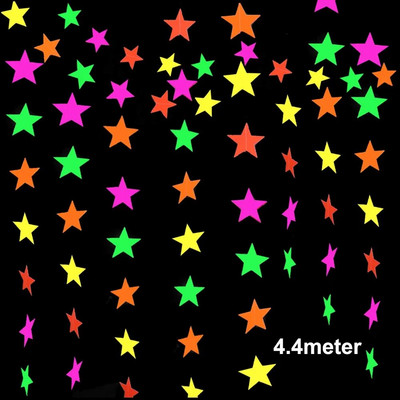 Neon Let`s Party Banner Μεγάλα γράμματα Κρεμαστά Γιρλάντα UV Glow Διακόσμηση πάρτι 70s 80s 90s Θέμα Διακόσμηση πάρτι γενεθλίων