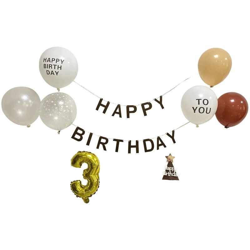 Πανό Creative Forest Series Χρόνια Πολλά Διακοσμήσεις Κορίτσι Αγόρι Γενέθλια Πάρτι Γενεθλίων Διακόσμηση φόντου καφέ Πανό