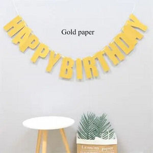 Creative Happy Birthday Banner Decoration Party Supplies First Birthday Boy Girl Party Baby Shower Birthday Party Decorations