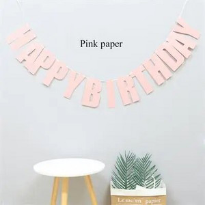 Creative Happy Birthday Banner Decoration Party Supplies First Birthday Boy Girl Party Baby Shower Birthday Party Decorations