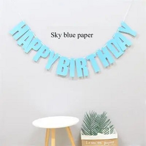 Creative Happy Birthday Banner Decoration Party Supplies First Birthday Boy Girl Party Baby Shower Birthday Party Decorations