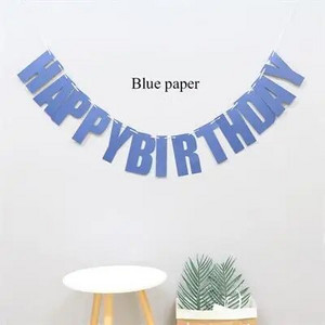 Creative Happy Birthday Banner Decoration Party Supplies First Birthday Boy Girl Party Baby Shower Birthday Party Decorations