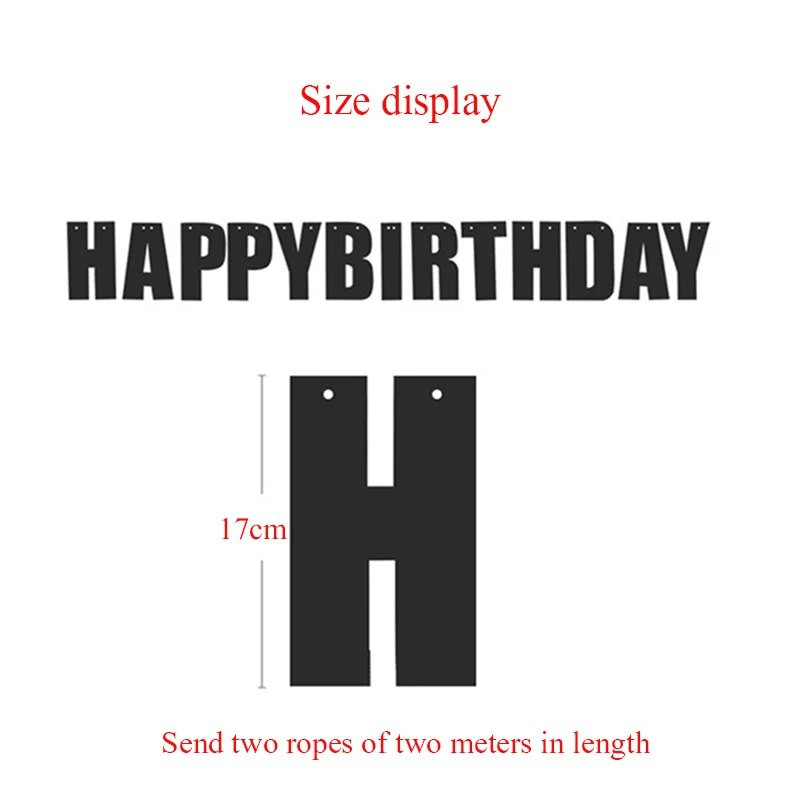 Creative Happy Birthday Banner Decoration Party Supplies First Birthday Boy Girl Party Baby Shower Birthday Party Decorations