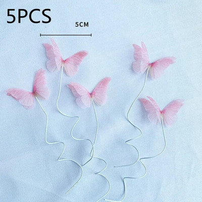 Geomertic Pink Gold Butterflies Happy Cake Toppers for Happy Birthday Cupcake Cake Topper Baby Shower Unicorn Cake διακοσμητικά