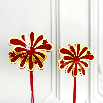 Νέο 2024 Happy Year Party Cake Toppers Χρυσό ακρυλικό Merry Christmas Topper για διακοσμήσεις