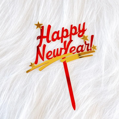 Διπλή στρώση ακρυλικό κέικ Topper Cartoon Merry Christmas Snowman Elk Theme Baking Party Favors