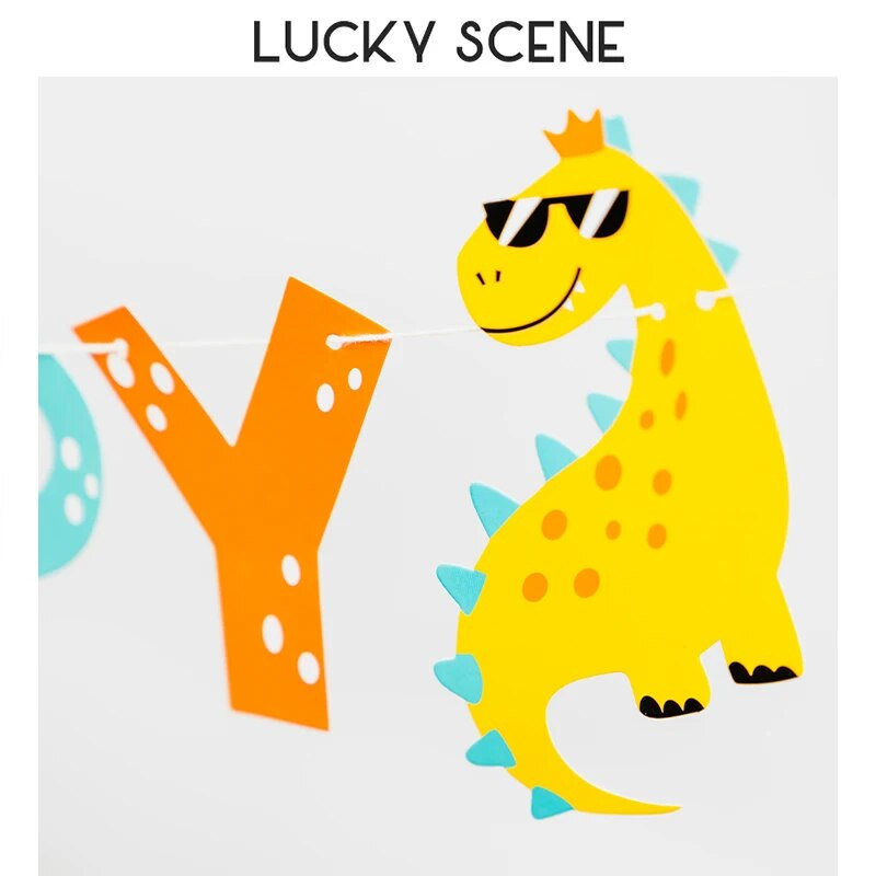 Γράμμα γενεθλίων κινουμένων σχεδίων Χρώμα σημαία Πανό Διακοσμητικό πάρτι γενεθλίων Κρεμαστό στολίδι Στρογγυλό γράμμα S01608