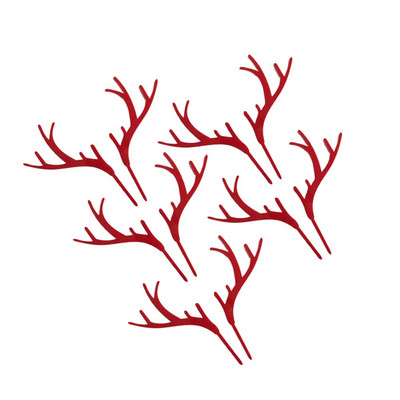 Χριστουγεννιάτικο Cupcake Topper Picks Antler Deer Antlers Cakes Reindeer Party Γιορτινή διακόσμηση Διακοσμήσεις γάμου Elk Dessert Horn