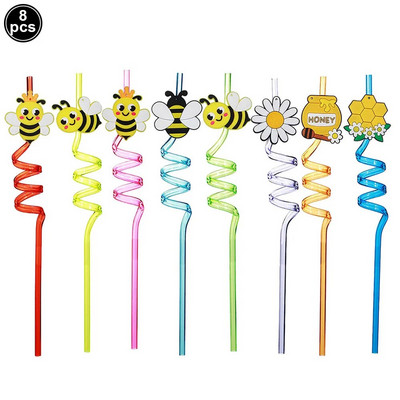 8 τμχ 25 εκ. Καλαμάκια δεινοσαύρων επαναχρησιμοποιούμενα Πλαστικά καλαμάκια πόσιμου για παιδιά Διακοσμήσεις πάρτι γενεθλίων Dino Προμήθειες για πάρτι γενεθλίων