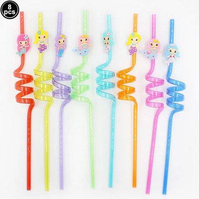 8 τμχ 25 εκ. Καλαμάκια δεινοσαύρων επαναχρησιμοποιούμενα Πλαστικά καλαμάκια πόσιμου για παιδιά Διακοσμήσεις πάρτι γενεθλίων Dino Προμήθειες για πάρτι γενεθλίων