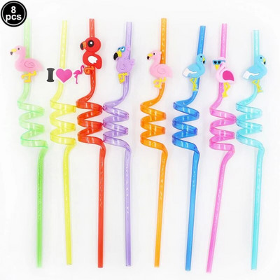 8 τμχ 25 εκ. Καλαμάκια δεινοσαύρων επαναχρησιμοποιούμενα Πλαστικά καλαμάκια πόσιμου για παιδιά Διακοσμήσεις πάρτι γενεθλίων Dino Προμήθειες για πάρτι γενεθλίων