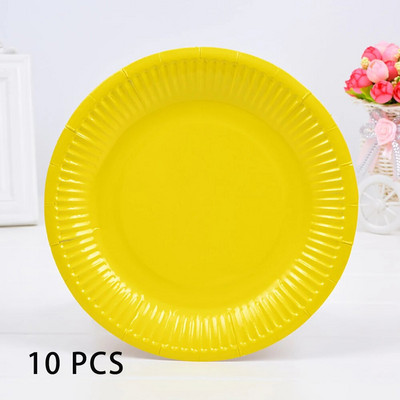 10 ΤΕΜ Δίσκος χαρτιού μίας χρήσης μονόχρωμο Φιλικό προς το περιβάλλον Διάμετρος από χαρτόνι 18 cm Υψηλής ποιότητας λευκό χαρτόνι Χειροποίητα στηρίγματα