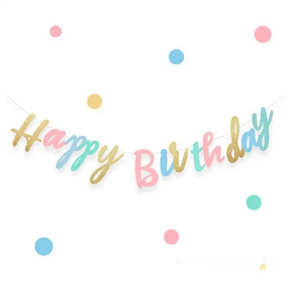 Πανό γενεθλίων Macarone Little Daisy Ins Flower Banner Χρόνια πολλά Πανό Διακοσμήσεις πάρτι για κορίτσια Παιδιά Φωτογραφία Διακόσμηση