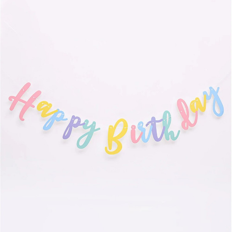 Πανό γενεθλίων Macarone Little Daisy Ins Flower Banner Χρόνια πολλά Πανό Διακοσμήσεις πάρτι για κορίτσια Παιδιά Φωτογραφία Διακόσμηση