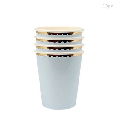 Επιτραπέζια σκεύη μιας χρήσης Χάρτινο πιάτο Δαντέλα Δαντέλα Hot Stamping Δαντελένια Χάρτινα Πιάτα Γάμος Χρόνια Πολλά Προμήθειες για πάρτι Baby Shower