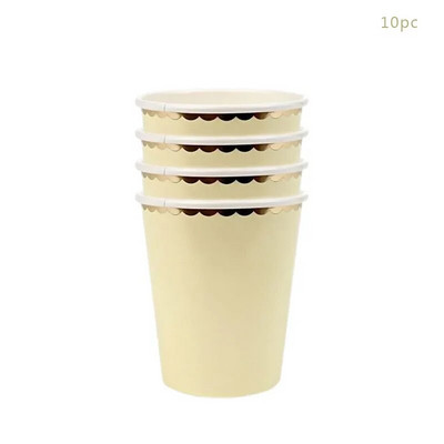 Επιτραπέζια σκεύη μιας χρήσης Χάρτινο πιάτο Δαντέλα Δαντέλα Hot Stamping Δαντελένια Χάρτινα Πιάτα Γάμος Χρόνια Πολλά Προμήθειες για πάρτι Baby Shower