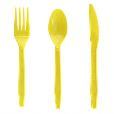 30 τμχ/Σετ Πλαστικά μαχαιροπίρουνα κουτάλια πιρούνια μαχαίρι μαχαιροπήρουνα Επαναχρησιμοποιήσιμα πλαστικά επιτραπέζια σκεύη Μαύρο Λευκό Κόκκινο Μωβ Κίτρινο Χρυσό Ροζ Πράσινο