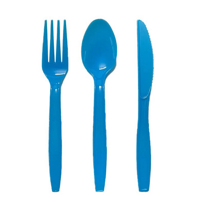 30 τμχ/Σετ Πλαστικά μαχαιροπίρουνα κουτάλια πιρούνια μαχαίρι μαχαιροπήρουνα Επαναχρησιμοποιήσιμα πλαστικά επιτραπέζια σκεύη Μαύρο Λευκό Κόκκινο Μωβ Κίτρινο Χρυσό Ροζ Πράσινο