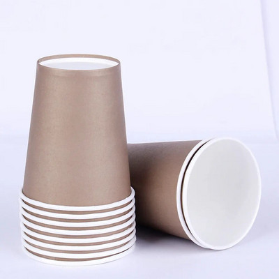 10 τμχ Pure Color Party Χάρτινα ποτήρια μιας χρήσης Juice Cup Διακόσμηση DIY Baby Shower Παιδικά Γενέθλια Γάμος για πικνίκ σερβίτσιο