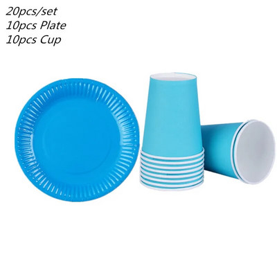10 τμχ Pure Color Party Χάρτινα ποτήρια μιας χρήσης Juice Cup Διακόσμηση DIY Baby Shower Παιδικά Γενέθλια Γάμος για πικνίκ σερβίτσιο
