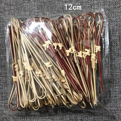 100 τμχ 12 εκατοστά Μπαμπού μιας χρήσης Μπαμπού Επιλογές Φρούτων Κόμποι Σουβλάκια Διακόσμηση κοκτέιλ Οδοντογλυφίδες Σαλάτα Σάντουιτς Μπουφές Επιδόρπια Διακόσμηση