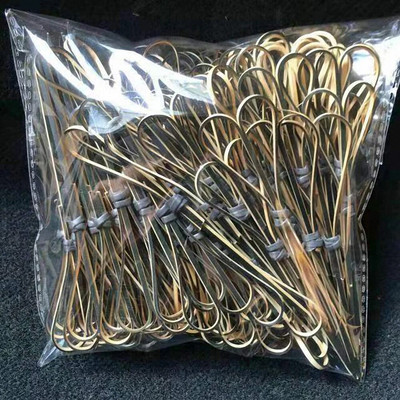 100 τμχ 12 εκατοστά Μπαμπού μιας χρήσης Μπαμπού Επιλογές Φρούτων Κόμποι Σουβλάκια Διακόσμηση κοκτέιλ Οδοντογλυφίδες Σαλάτα Σάντουιτς Μπουφές Επιδόρπια Διακόσμηση