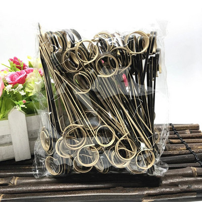 100 τμχ 12 εκατοστά Μπαμπού μιας χρήσης Μπαμπού Επιλογές Φρούτων Κόμποι Σουβλάκια Διακόσμηση κοκτέιλ Οδοντογλυφίδες Σαλάτα Σάντουιτς Μπουφές Επιδόρπια Διακόσμηση