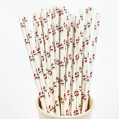 25 τμχ Πολύχρωμα χάρτινα καλαμάκια μιας χρήσης Ροζ μπλε καλαμάκια πόσιμου χυμός για παιδικά γενέθλια διακόσμηση γαμήλιων πάρτι Προμήθειες Baby Shower