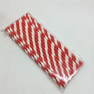 25 τμχ/παρτίδα Χάρτινα καλαμάκια με καρδιά Red Square Dot για γενέθλια διακοσμητικά πάρτι Γάμου Chevron Creative Drinking Καλαμάκια