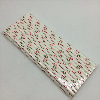 25 τμχ/παρτίδα Χάρτινα καλαμάκια με καρδιά Red Square Dot για γενέθλια διακοσμητικά πάρτι Γάμου Chevron Creative Drinking Καλαμάκια