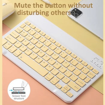 Bluetooth клавиатура и мишка за iPad Xiaomi Samsung Huawei Phone Tablet Slim Mini безжична клавиатура за Android IOS Windows
