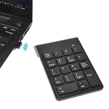 USB 2.4G безжична мини цифрова клавиатура 18 клавиша Цифрова клавиатура за iMac/MacBook Air/Pro лаптоп PC Notebook Desktop