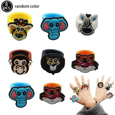 Ζώα της ζούγκλας που πίνουν Καλαμάκια Ζώο Επαναχρησιμοποιήσιμα Πλαστικά Καλαμάκια Ποτού Λιοντάρι Καλαμάκι Τίγρη Σαφάρι ζούγκλας Διακόσμηση πάρτι γενεθλίων Καλαμάκι