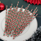 Χριστουγεννιάτικο ψάθινο πάρτι μιας χρήσης 25 ΤΕΜ