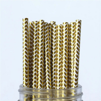 Paberkõrred Aia lillefoolium kullast ühekordselt kasutatav jook sünnipäevaks pulmadeks Deco jõulupeo restorani ürituste tarvikud