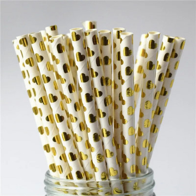 Paberkõrred Aia lillefoolium kullast ühekordselt kasutatav jook sünnipäevaks pulmadeks Deco jõulupeo restorani ürituste tarvikud