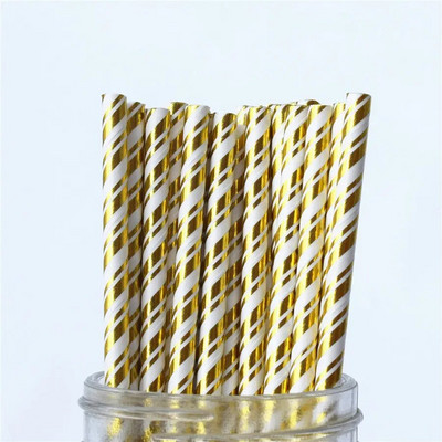 Paberkõrred Aia lillefoolium kullast ühekordselt kasutatav jook sünnipäevaks pulmadeks Deco jõulupeo restorani ürituste tarvikud