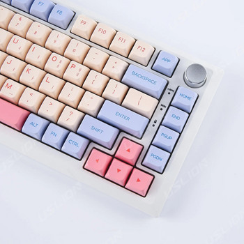 132 клавиша Сладък Marshmallow корейски клавишни капачки PBT Dye Sublimation XDA профил за MX Switch Fit 61/64/68/87/96/104/108 Клавиатурни капачки