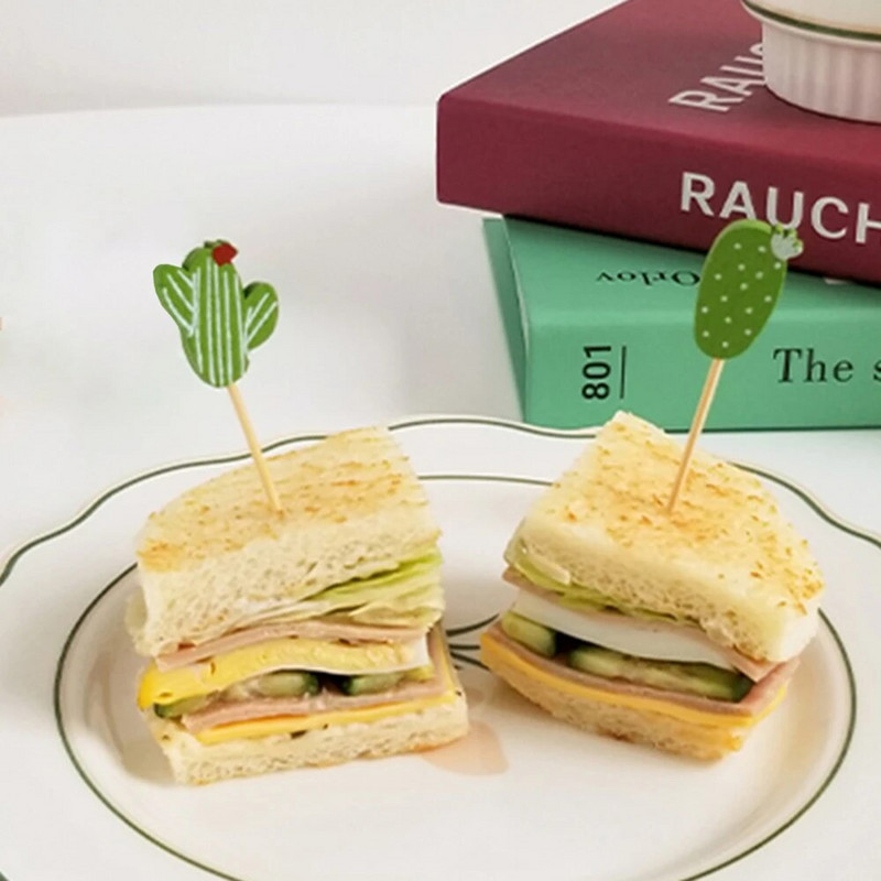 100 τμχ 12 εκ. Επιτραπέζια πάρτι μιας χρήσης Μπαστούνια για επιδόρπιο φρούτων Σουβλάκια μπαμπού Μπουφές Cupcake Διακόσμηση Προμήθειες γάμου